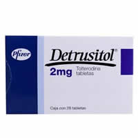 Detrol (Detrusitol) ï»¿2mg 28 Tabs, Tolterodine