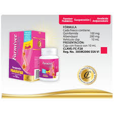 Farmiver SUSP PED 100mg, 50mg 10 ml, Albendazole, Quinfamideï»¿